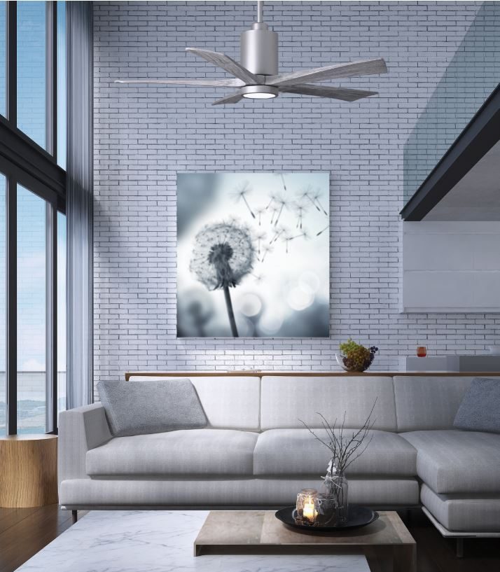 ventilateur plafond atlas fan avec lumière style moderne design
